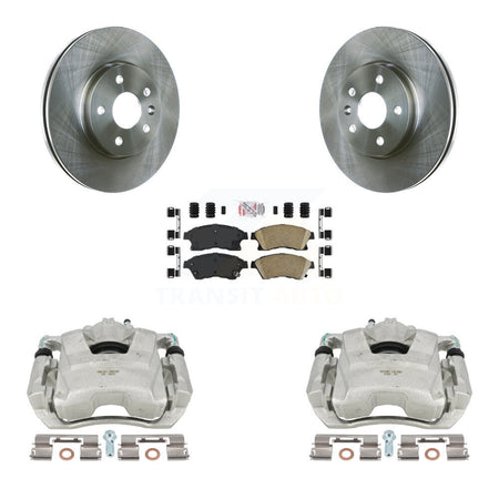 Front Disc Brake Caliper Rotors And Ceramic Pads Kit For Chevrolet Cruze Sonic Limited KC8-100202N by Transit Auto