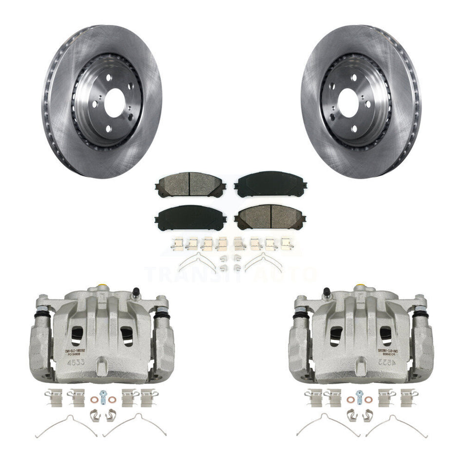 Front Brake Caliper Rotors Semi-Metallic Pad Kit For Lexus RX350 Toyota Highlander NX300 KC8-100202S