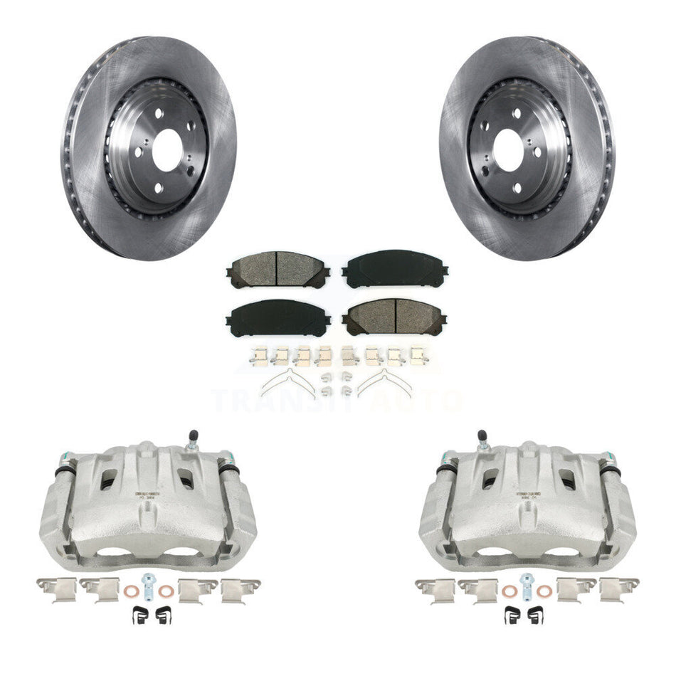 Front Disc Brake Caliper Rotors And Semi-Metallic Pads Kit For Toyota Highlander Sienna Lexus RX350 KC8-100203S