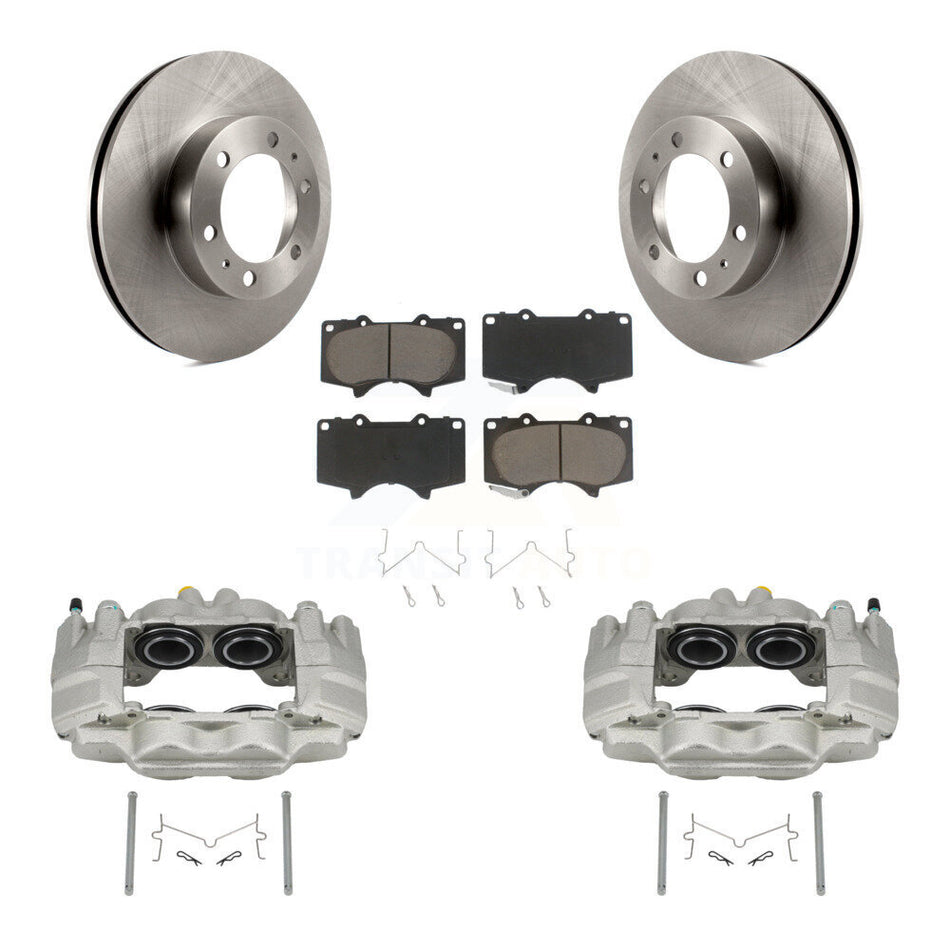 Front Disc Brake Caliper Rotors And Ceramic Pads Kit For Toyota Tacoma FJ Cruiser KC8-100209C
