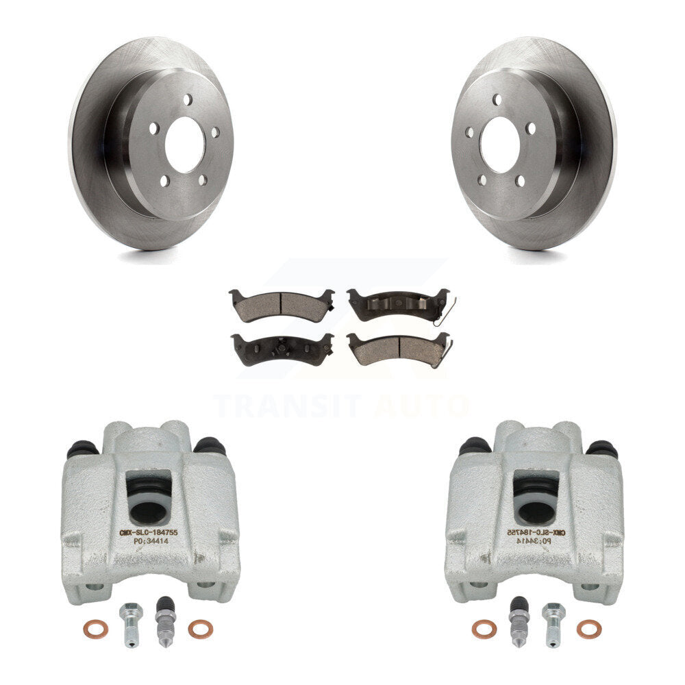 Rear Disc Brake Caliper Rotors And Ceramic Pads Kit For 2001 Ford Explorer From 01 02 KC8-100209T by Transit Auto