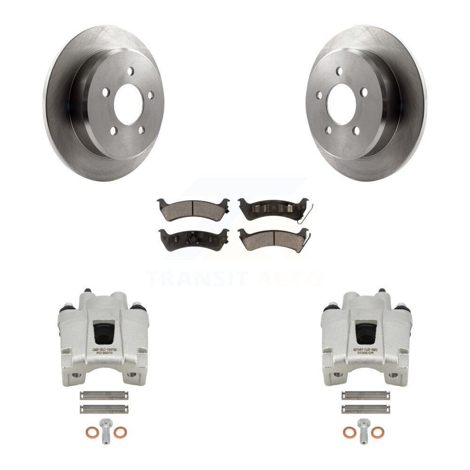 Rear Disc Brake Caliper Rotors And Ceramic Pads Kit For 2001 Ford Explorer From 01 02 KC8-100209T