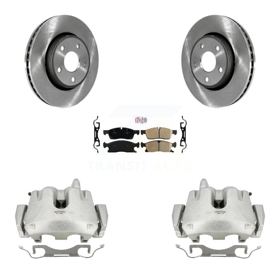 Front Disc Brake Caliper Rotors And Ceramic Pads Kit For Jeep Grand Cherokee Dodge Durango KC8-100212N