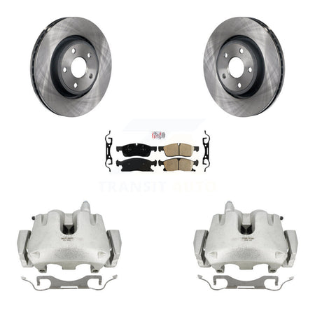 Front Disc Brake Caliper Rotors And Ceramic Pads Kit For Jeep Grand Cherokee Dodge Durango KC8-100213N by Transit Auto