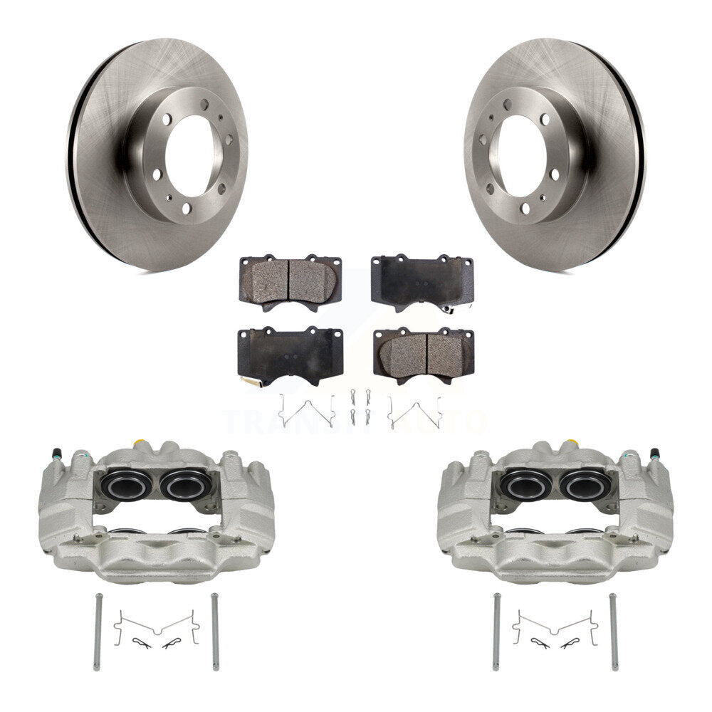 Front Disc Brake Caliper Rotors And Semi-Metallic Pads Kit For Toyota Tacoma FJ Cruiser KC8-100213P