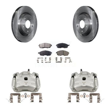 Front Disc Brake Caliper Rotors And Semi-Metallic Pads Kit For Nissan Altima KC8-100217P