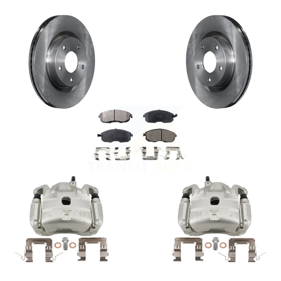 Front Disc Brake Caliper Rotors And Semi-Metallic Pads Kit For Nissan Altima KC8-100217P