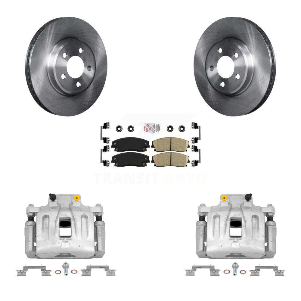 Front Disc Brake Caliper Rotor Ceramic Pad Kit For Chrysler 300 Dodge Charger Challenger KC8-100218N