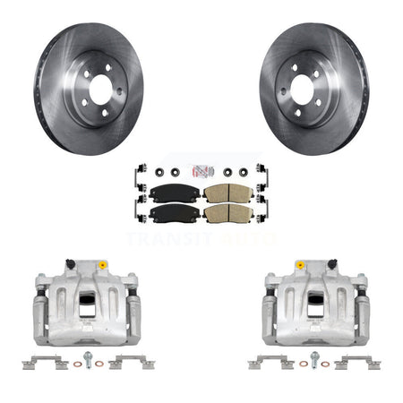 Front Disc Brake Caliper Rotor Ceramic Pad Kit For Chrysler 300 Dodge Charger Challenger KC8-100218N