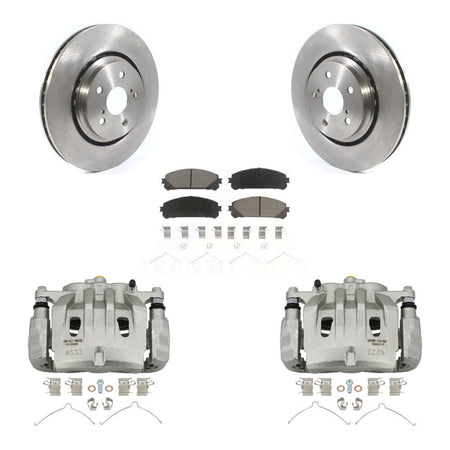 Front Disc Brake Caliper Rotors And Ceramic Pads Kit For 2022 Lexus NX350h NX350 NX250 KC8-100219C