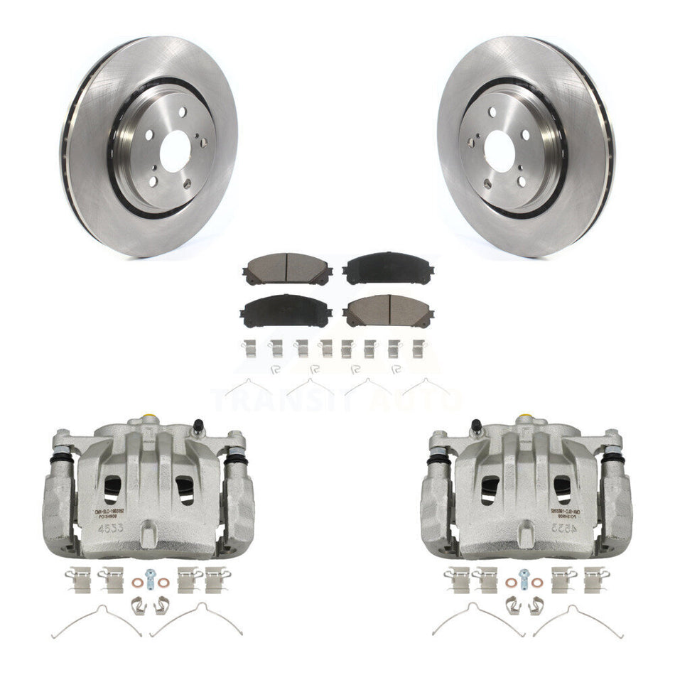 Front Disc Brake Caliper Rotors And Ceramic Pads Kit For 2022 Lexus NX350h NX350 NX250 KC8-100219C
