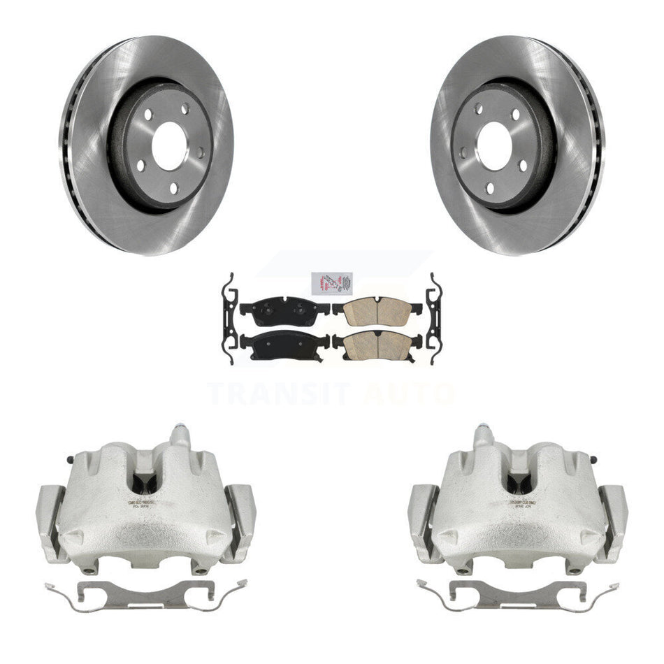 Front Disc Brake Caliper Rotors And Ceramic Pads Kit For Jeep Grand Cherokee With 330mm Diameter Rotor KC8-100222N