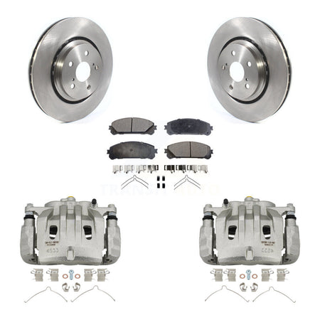 Front Disc Brake Caliper Rotor & Semi-Metallic Pad Kit For 2022 Lexus NX350h NX350 NX250 KC8-100223P
