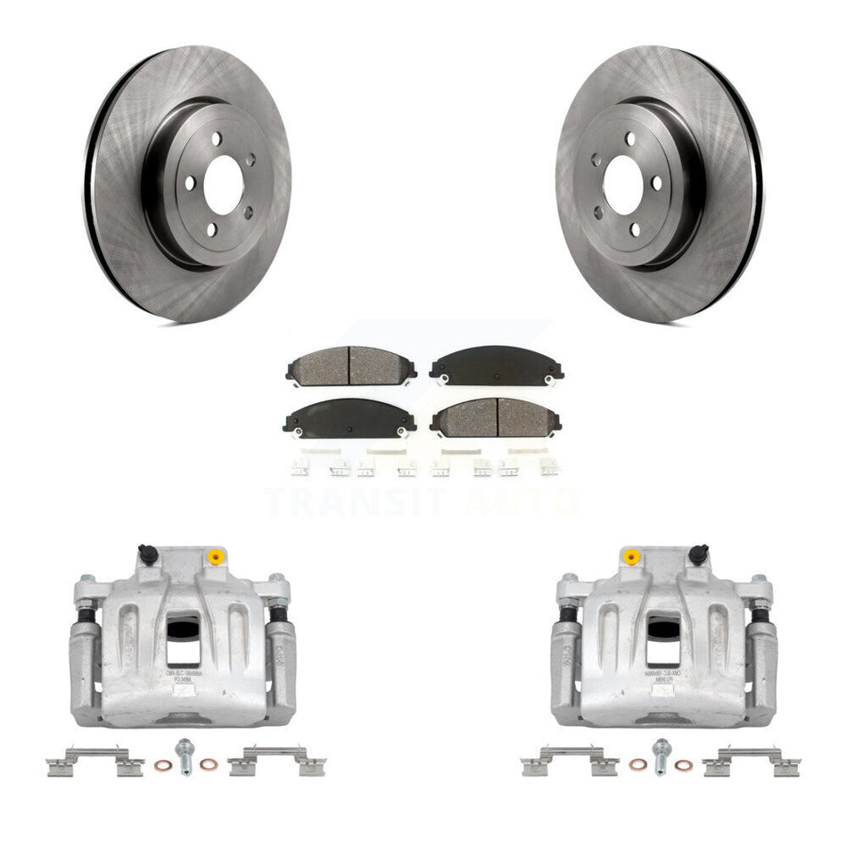 Front Disc Brake Caliper Rotors And Semi-Metallic Pad Kit For Chrysler 300 Dodge Charger KC8-100223S