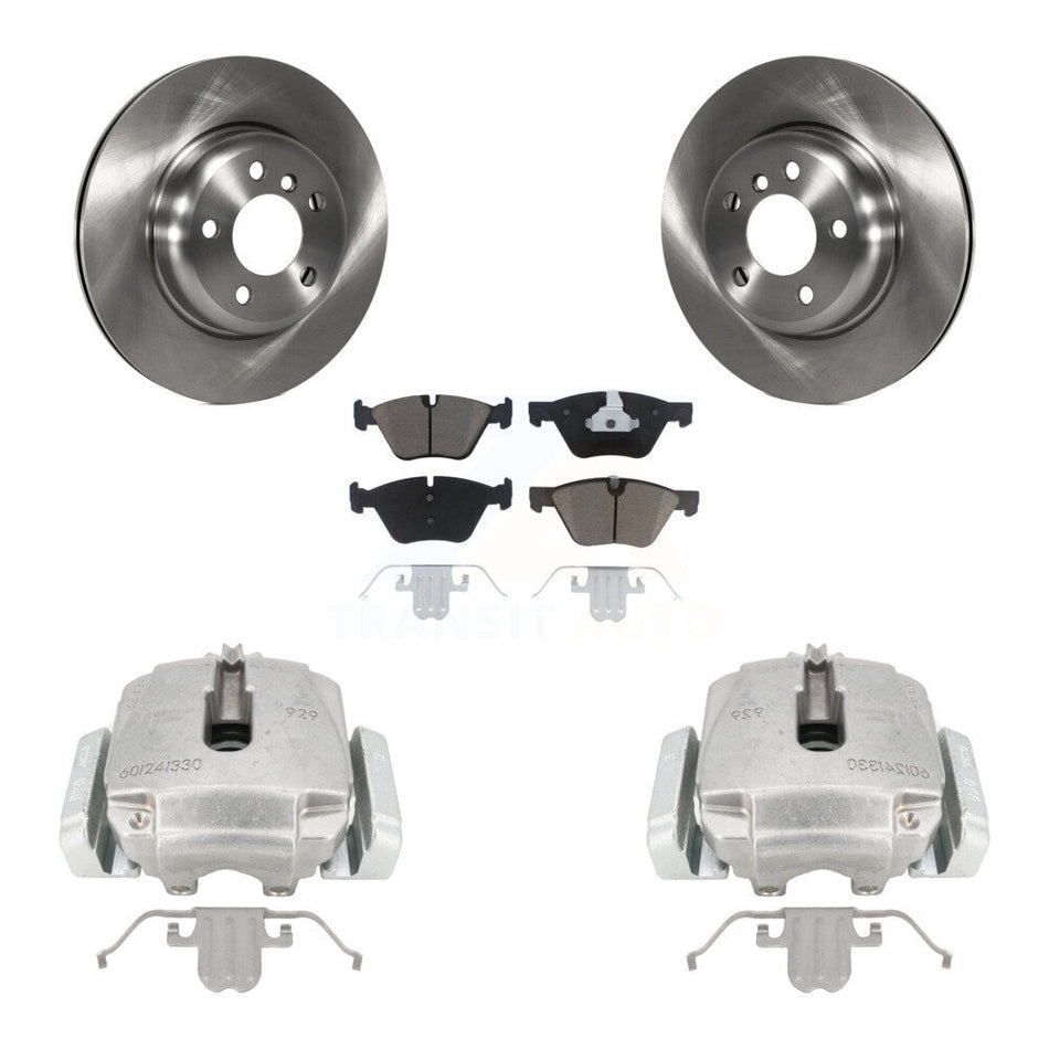 Front Disc Brake Caliper Rotors And Ceramic Pads Kit For BMW 528i xDrive KC8-100224C