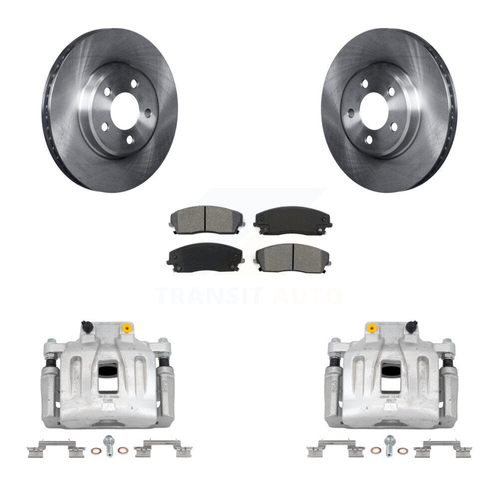 Front Disc Brake Caliper Rotors And Semi-Metallic Pad Kit For Chrysler 300 Dodge Charger KC8-100224S