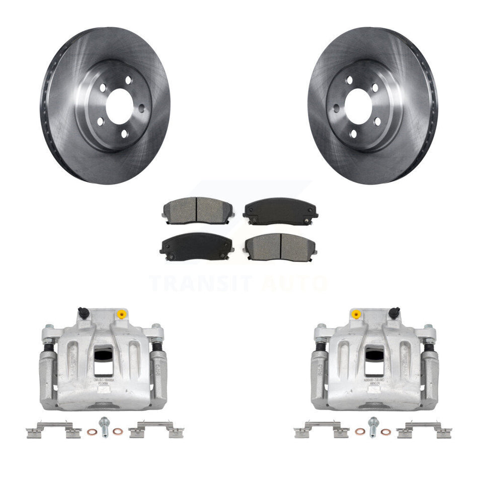 Front Disc Brake Caliper Rotors And Semi-Metallic Pad Kit For Chrysler 300 Dodge Charger KC8-100224S