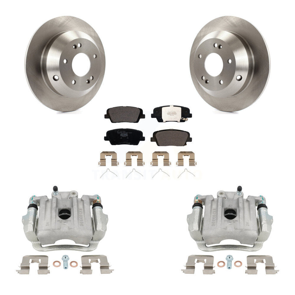 Rear Disc Brake Caliper Rotor And Ceramic Pad Kit For Kia Sorento Hyundai Santa Fe Sport KC8-100224T