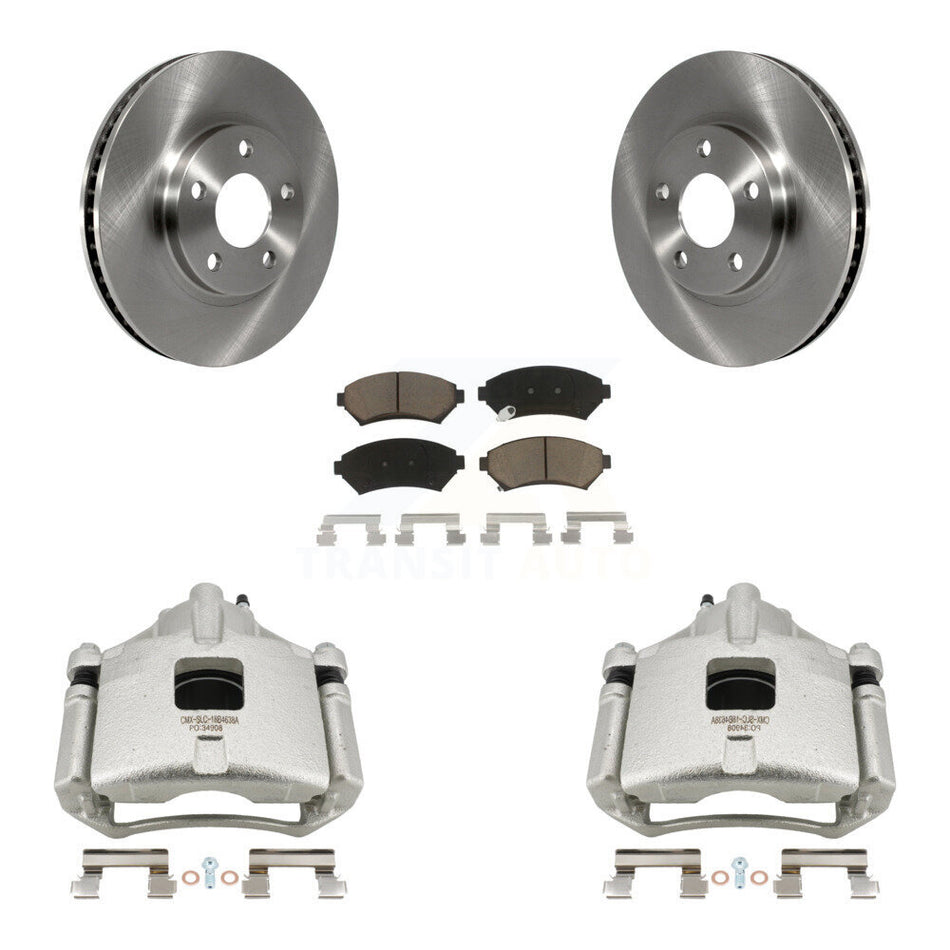 Front Brake Caliper Rotor Ceramic Pad Kit For Chevrolet Impala Buick LeSabre Monte Carlo KC8-100226C