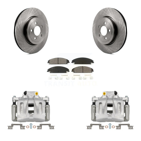 Front Brake Caliper Rotors & Semi-Metallic Pad Kit For Chrysler 300 Dodge Charger Magnum KC8-100226S