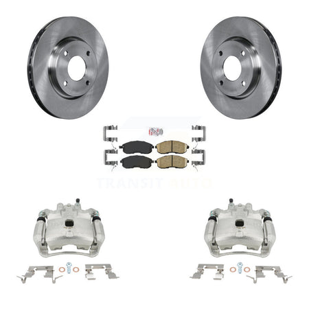 Front Disc Brake Caliper Rotors And Ceramic Pads Kit For Nissan Sentra KC8-100228N by Transit Auto