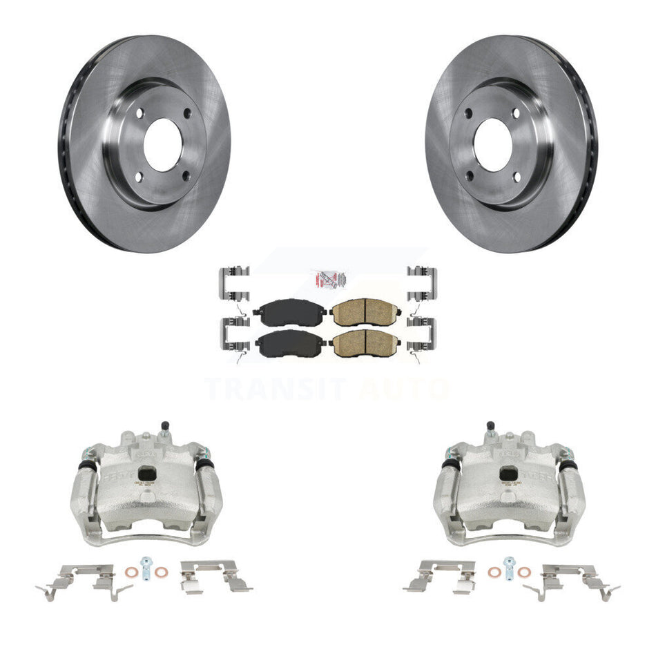 Front Disc Brake Caliper Rotors And Ceramic Pads Kit For Nissan Sentra KC8-100228N by Transit Auto