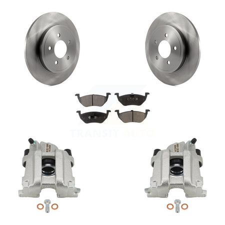 Rear Brake Caliper Rotor & Ceramic Pad Kit For Ford Escape Mazda Tribute Mercury Mariner KC8-100228T