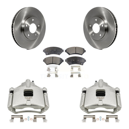 Front Brake Caliper Rotor Semi-Metallic Pad Kit For Chevrolet Impala Buick LeSabre Monte KC8-100230P