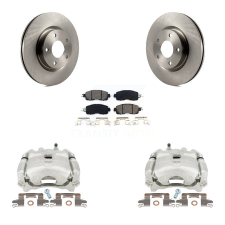 Front Disc Brake Caliper Rotors And Semi-Metallic Pads Kit For Nissan Altima KC8-100230S by Transit Auto