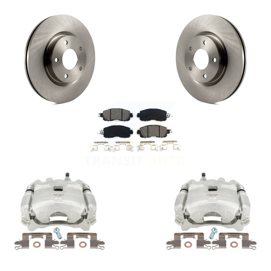 Front Disc Brake Caliper Rotors And Semi-Metallic Pads Kit For Nissan Altima KC8-100230S