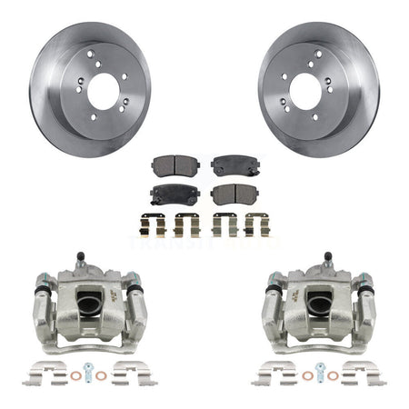 Rear Disc Brake Caliper Rotors & Ceramic Pad Kit For 2016 Kia Sportage AWD From 12 10 15 KC8-100231T