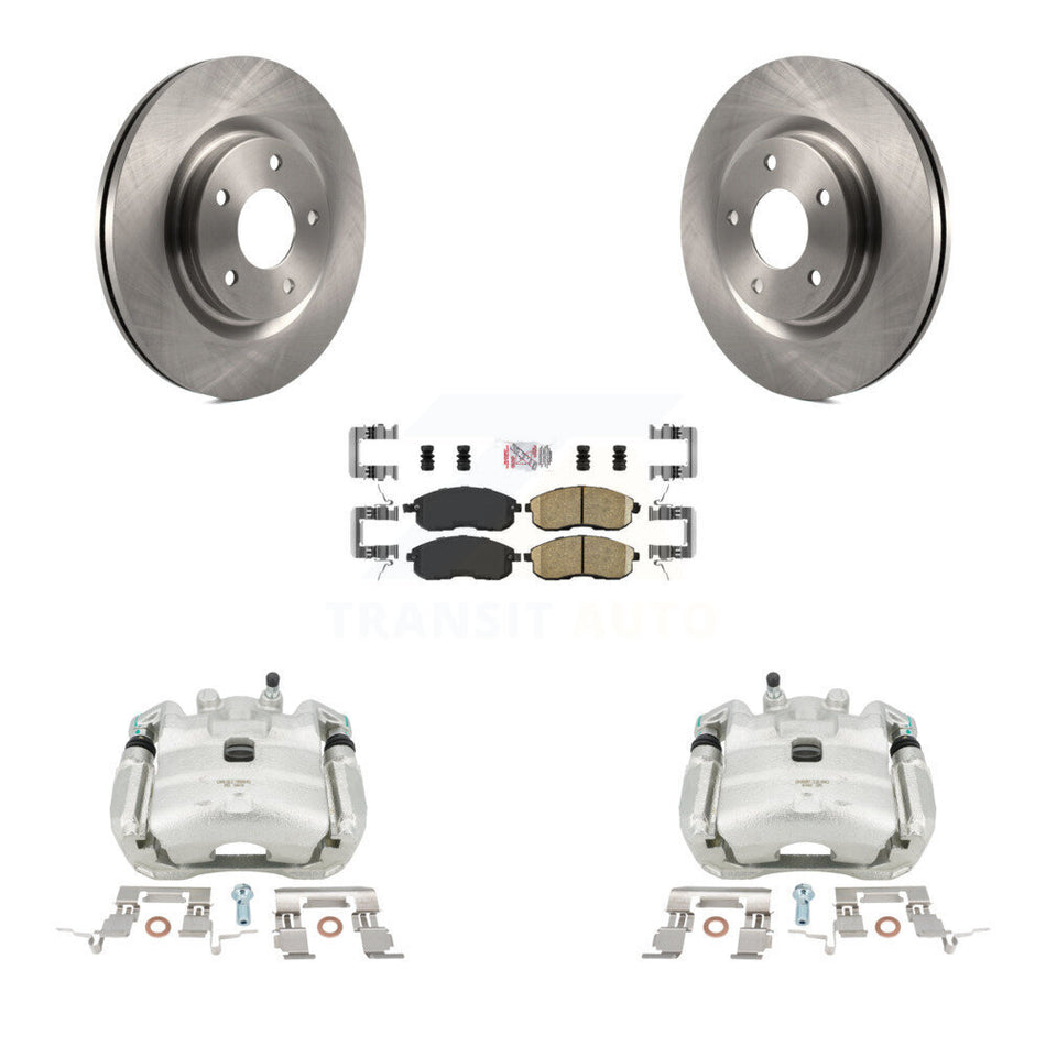 Front Disc Brake Caliper Rotors And Ceramic Pads Kit For Nissan Juke KC8-100233N
