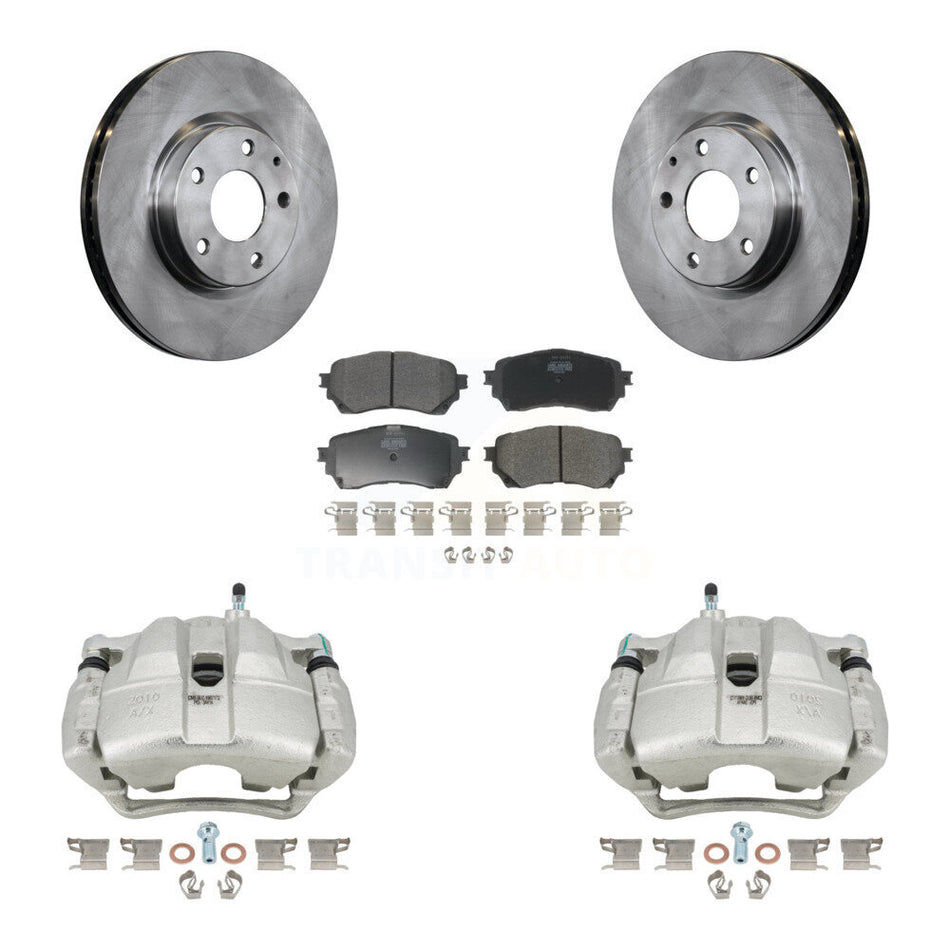 Front Disc Brake Caliper Rotors And Semi-Metallic Pads Kit For Mazda 6 KC8-100233P