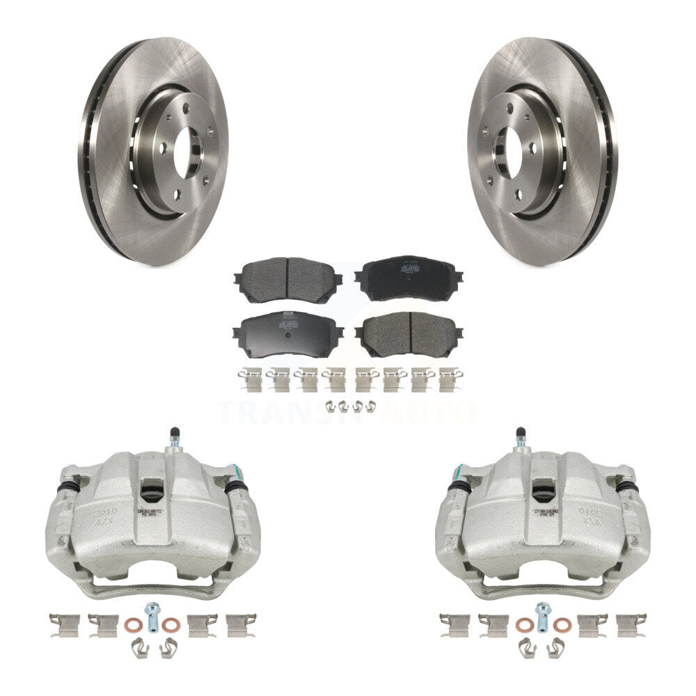 Front Brake Caliper Rotors & Semi-Metallic Pad Kit For 19-21 Mazda 6 Naturally Aspirated KC8-100234P