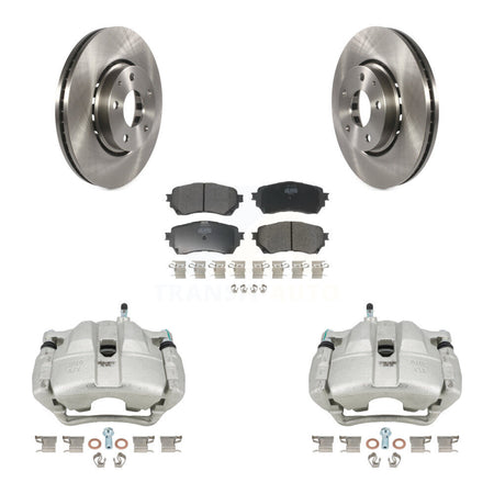 Front Brake Caliper Rotors & Semi-Metallic Pad Kit For 19-21 Mazda 6 Naturally Aspirated KC8-100234P