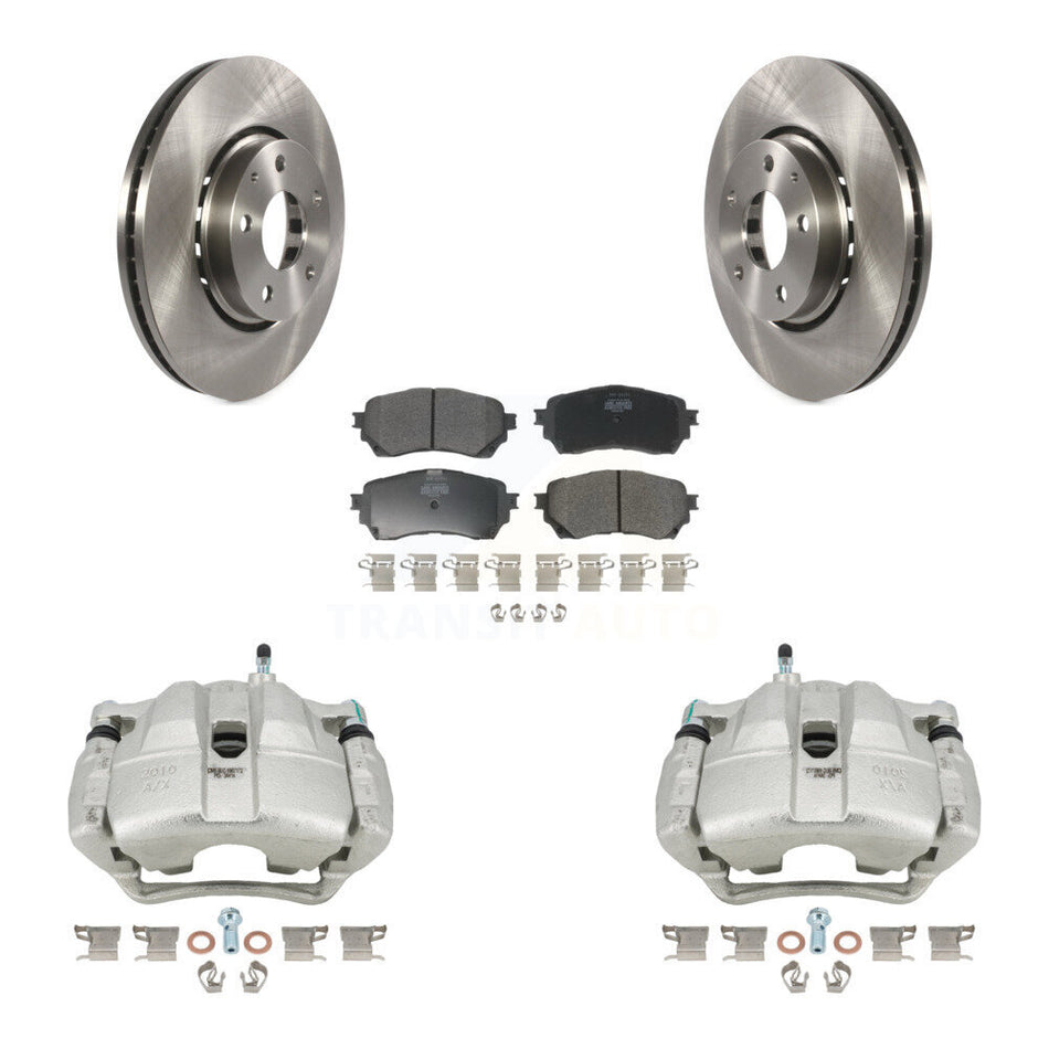 Front Brake Caliper Rotors & Semi-Metallic Pad Kit For 19-21 Mazda 6 Naturally Aspirated KC8-100234P