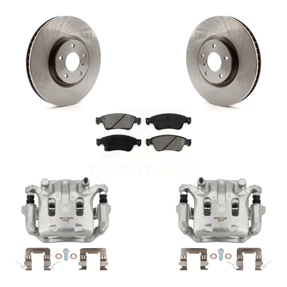 Front Brake Caliper Rotor & Semi-Metallic Pad Kit For INFINITI G37 With 1 Piston KC8-100234S