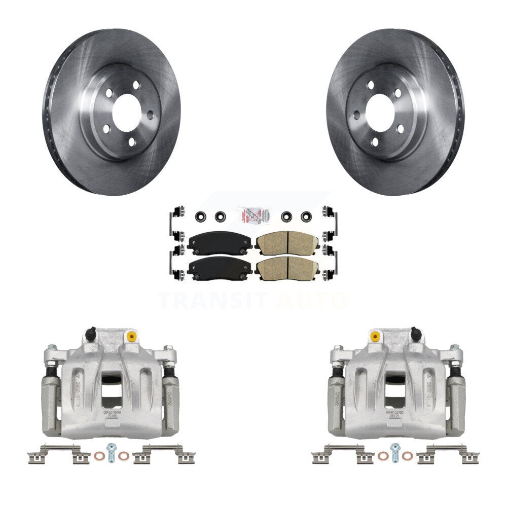 Front Disc Brake Caliper Rotor Ceramic Pad Kit For Dodge Chrysler 300 Charger Challenger KC8-100236N