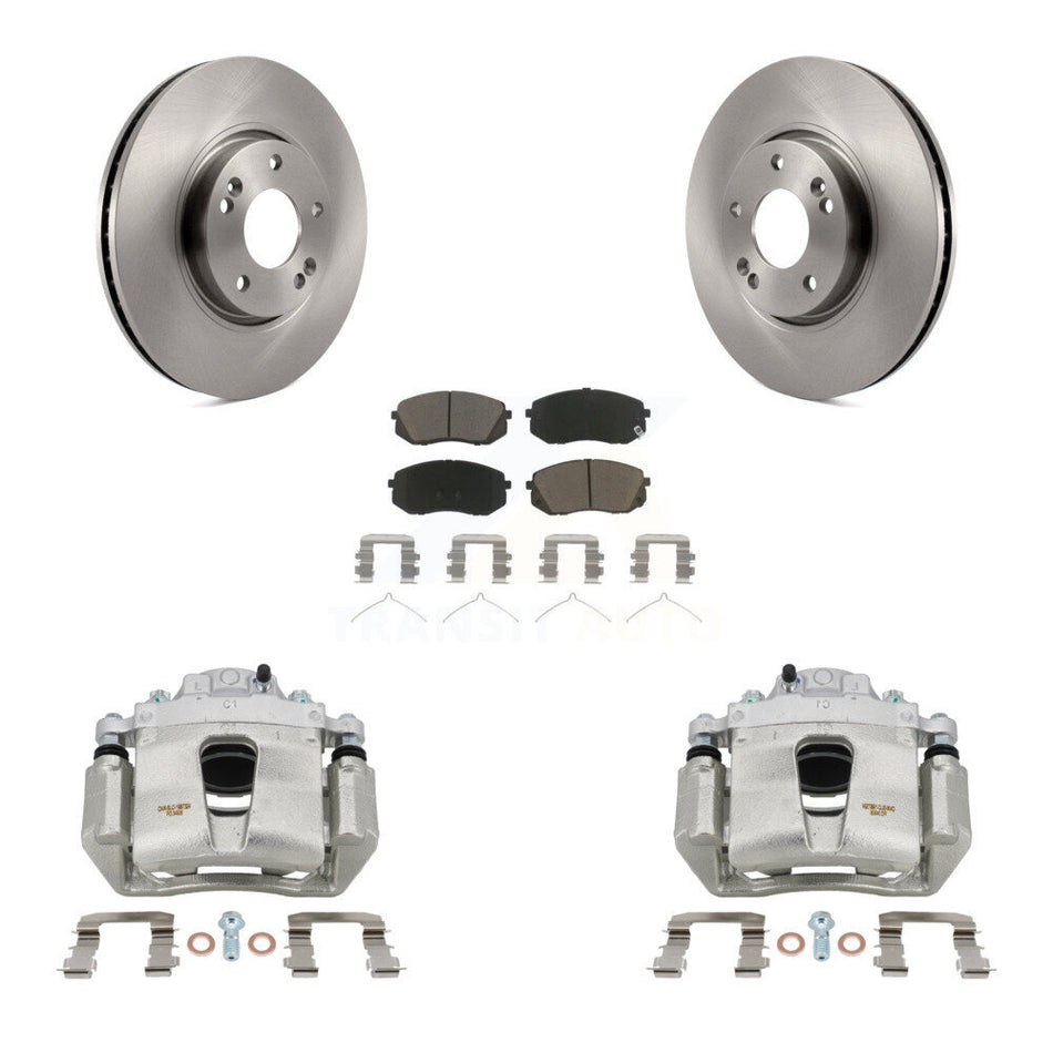 Front Disc Brake Caliper Rotors And Ceramic Pads Kit For Hyundai Sonata KC8-100238C