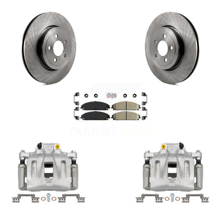 Front Disc Brake Caliper Rotor And Ceramic Pad Kit For Chrysler 300 Dodge Charger Magnum KC8-100239N