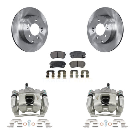 Rear Brake Caliper Rotor & Ceramic Pad Kit For Hyundai Tucson FUEL CELL EV (FCEV) engine KC8-100239T