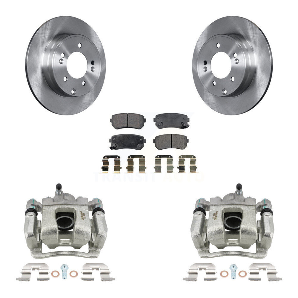 Rear Brake Caliper Rotor & Ceramic Pad Kit For Hyundai Tucson FUEL CELL EV (FCEV) engine KC8-100239T