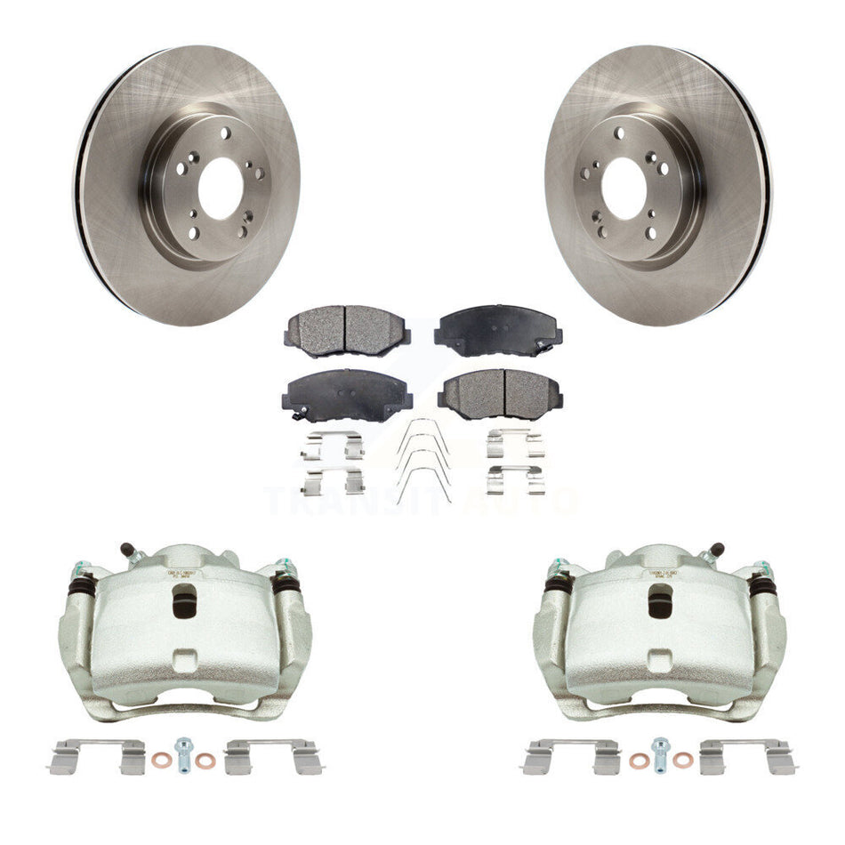 Front Disc Brake Caliper Rotors And Semi-Metallic Pads Kit For 2005-2006 Honda CR-V KC8-100240P