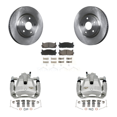 Front Brake Caliper Rotor And Ceramic Pad Kit For Toyota Camry Lexus ES350 Avalon ES300h KC8-100243C