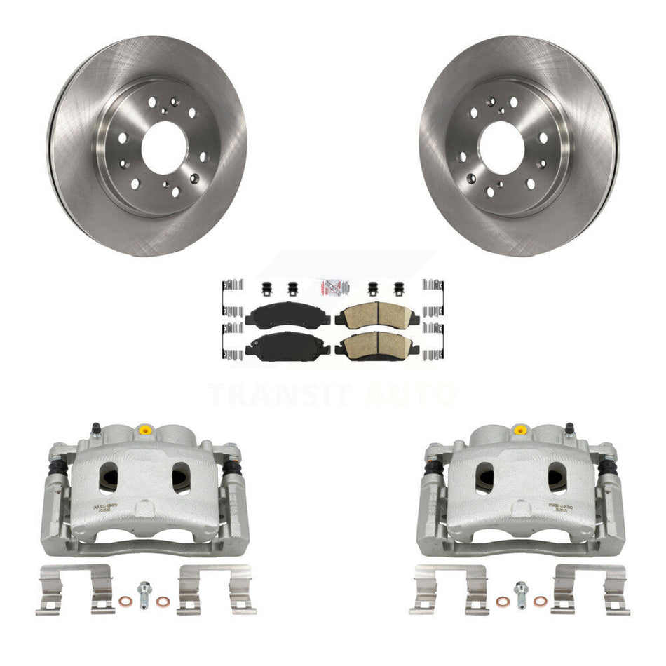 Front Brake Caliper Rotors Ceramic Pad Kit For Chevrolet GMC Silverado 1500 Sierra Tahoe KC8-100243N