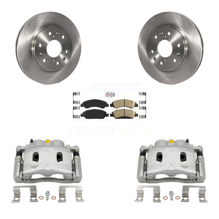 Front Brake Caliper Rotors Ceramic Pad Kit For Chevrolet GMC Silverado 1500 Sierra Tahoe KC8-100244N