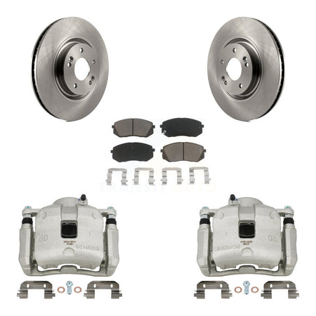Front Brake Caliper Rotors Ceramic Pad Kit For Hyundai Tucson FUEL CELL EV (FCEV) engine KC8-100245C