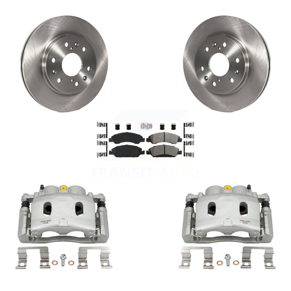 Front Brake Caliper Rotors Semi-Metallic Pad Kit For Chevrolet GMC Silverado 1500 Sierra KC8-100245N
