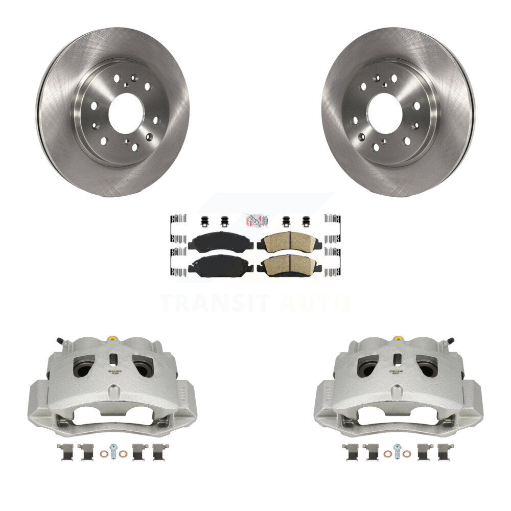 Front Brake Caliper Rotor & Ceramic Pad Kit For Chevrolet Suburban With 2 Piston KC8-100246N