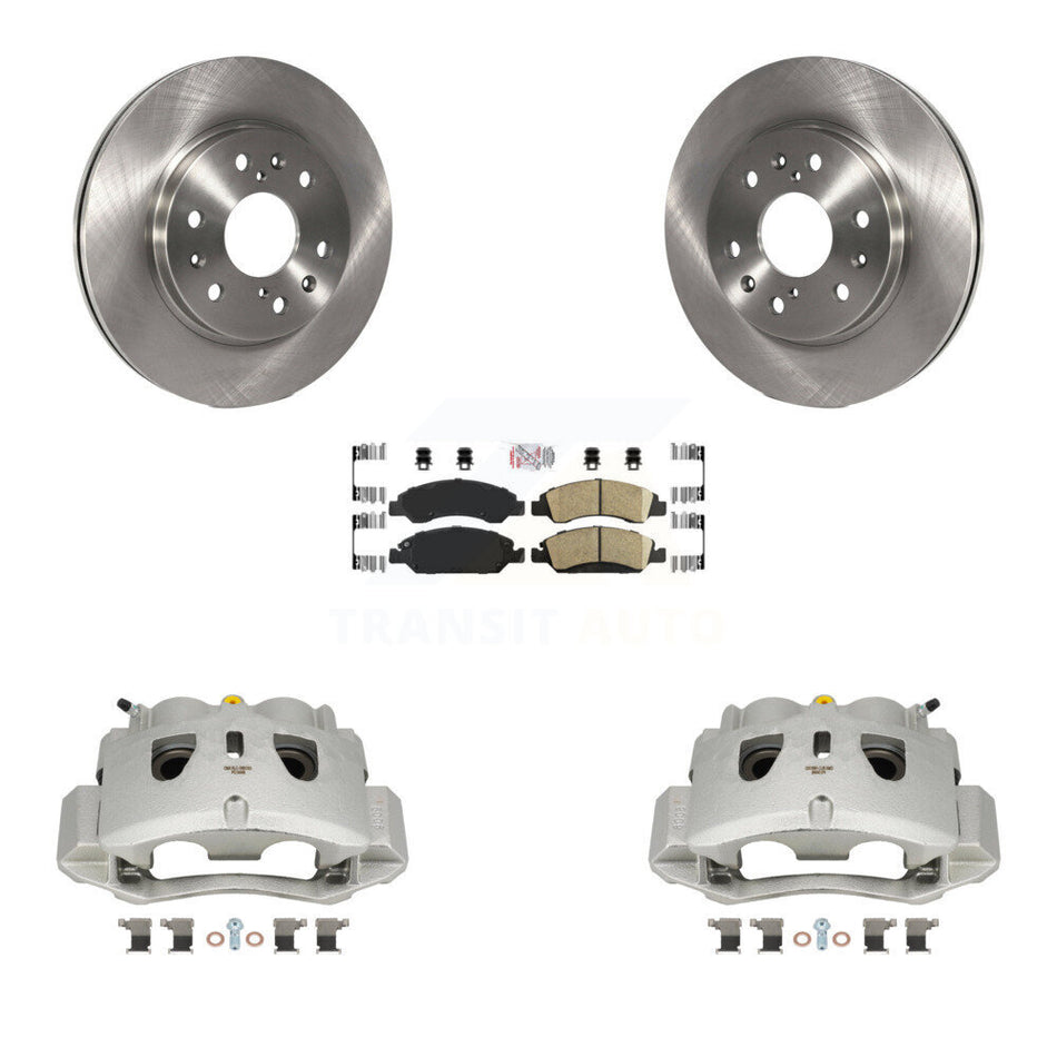 Front Brake Caliper Rotor & Ceramic Pad Kit For Chevrolet Suburban With 2 Piston KC8-100246N